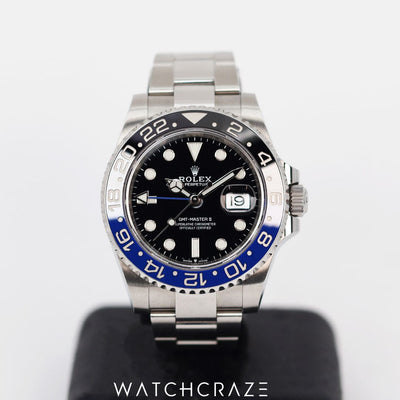 2021 ROLEX GMT MASTER II BLACK DIAL 40MM “BATMAN” 126710BLNR