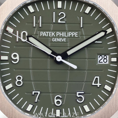 2020 PATEK PHILIPPE AQUANAUT GREEN DIAL WHITE GOLD 42.2MM 5168G-010