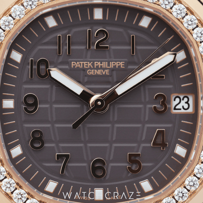 2024 PATEK PHILIPPE AQUANAUT LUCE ROSE GOLD DIAMOND BEZEL 38MM 5268/200R-01