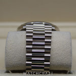 2023 ROLEX DAY-DATE PRESIDENT WHITE GOLD DIAMOND PAVE SAPPHIRES DIAL 40MM 228239