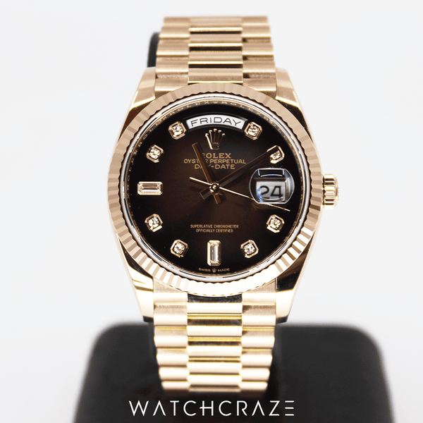 2021 ROLEX DAY-DATE 36 ‘BROWN-OMBRÉ’ 36MM 128235
