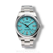 2021 ROLEX OYSTER PERPETUAL TIFFANY BLUE DIAL 41MM 124300