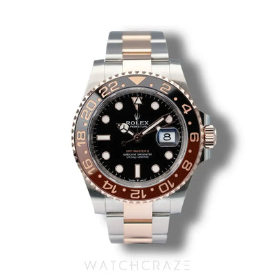 2024 ROLEX GMT-MASTER II TWO TONE ROSE GOLD AND STEEL ROOT BEER 40MM 126711CHNR