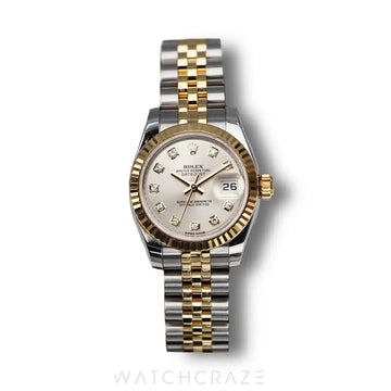 ROLEX DATEJUST TWO TONE GOLD AND STEEL 28MM 279173