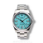 2021 ROLEX OYSTER PERPETUAL TIFFANY BLUE DIAL 36MM 126000