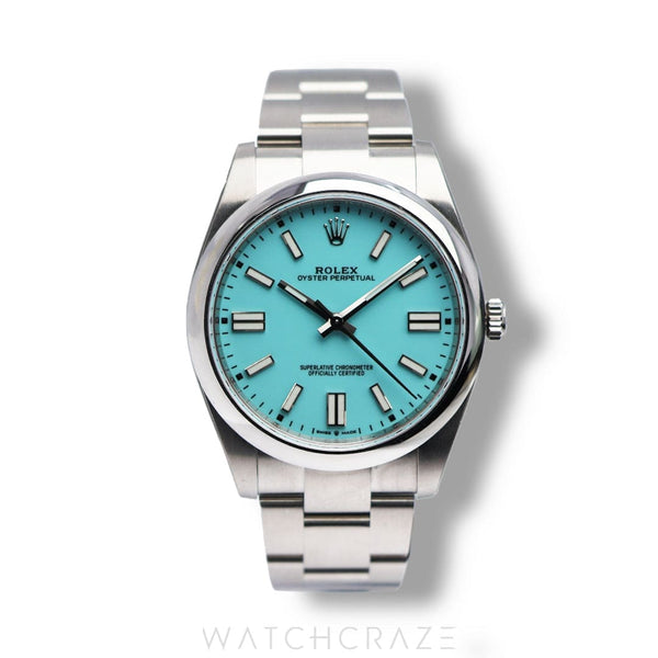 2021 ROLEX OYSTER PERPETUAL TIFFANY BLUE DIAL 36MM 126000