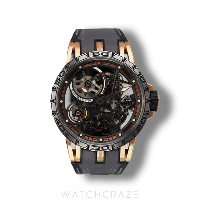 2017 ROGER DUBUIS EXCALIBUR SPIDER PINK GOLD 45MM LIMITED EDITION OF 88 PIECES DBEX0574