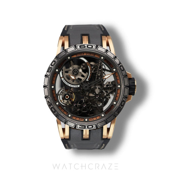 2017 ROGER DUBUIS EXCALIBUR SPIDER PINK GOLD 45MM LIMITED EDITION OF 88 PIECES DBEX0574