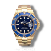 2024 ROLEX SUBMARINER YELLOW GOLD BLUE DIAL 'BLUESY' 41MM 126618LB
