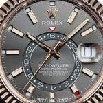 2019 ROLEX SKYDWELLER ROSE GOLD RHODIUM DIAL 40MM 326935