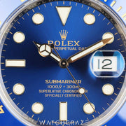 2016 ROLEX SUBMARINER DATE BLUE DIAL 40MM "BLUESY"116613LB