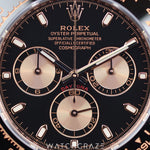 2020 ROLEX DAYTONA OYSTERFLEX ROSE GOLD BLACK DIAL 40MM 116515LN