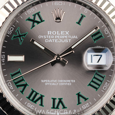 2022 ROLEX DATEJUST WIMBLEDON DIAL 41MM 126334