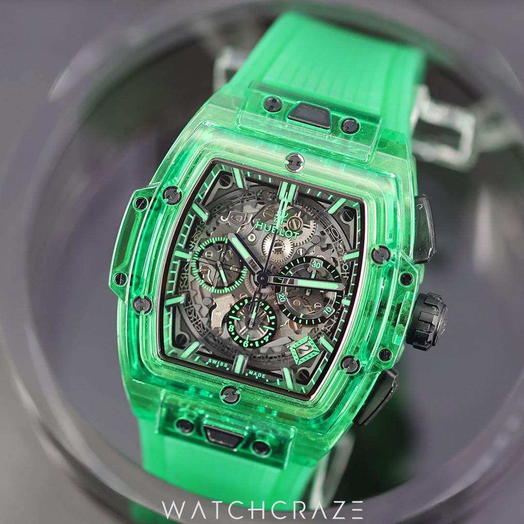 2022 HUBLOT SPIRIT OF BIG BANG GREEN SAXEM 42MM 642.JG.0190.RT