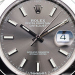 2022 ROLEX DATEJUST GREY DIAL 41MM 126300