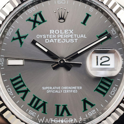 2024 ROLEX DATEJUST WIMBLEDON DIAL 36MM 126234