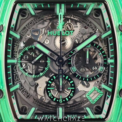 2022 HUBLOT SPIRIT OF BIG BANG GREEN SAXEM 42MM 642.JG.0190.RT
