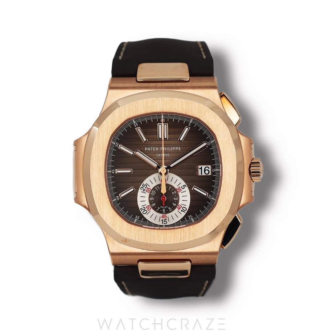2021 PATEK PHILIPPE NAUTILUS CHRONOGRAPH ROSE GOLD 40MM 5980R-001