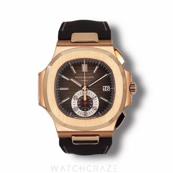 2021 PATEK PHILIPPE NAUTILUS CHRONOGRAPH ROSE GOLD 40MM 5980R-001