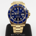 2022 ROLEX SUBMARINER DATE FULL GOLD ‘BLUESY’ 41MM 126618LB