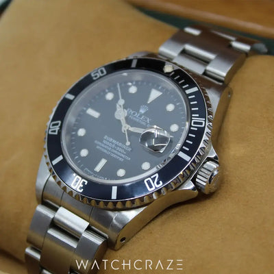 1996 ROLEX SUBMARINER DATE 40MM 16610