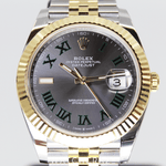 2023 ROLEX DATEJUST 41 TWO TONE WIMBELDON DIAL 41MM 126333