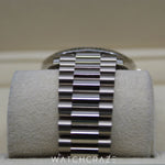 2023 ROLEX DAY-DATE PRESIDENT WHITE GOLD DIAMOND PAVE SAPPHIRES DIAL 40MM 228239