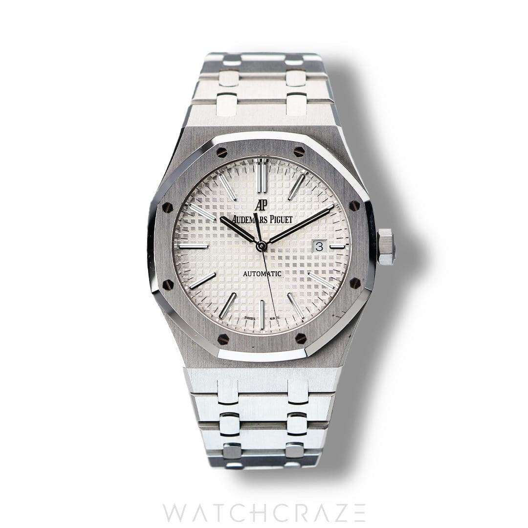 2014 AUDEMARS PIGUET ROYAL OAK WHITE DIAL 41MM 15400ST.OO.1220ST.02