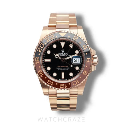 2021 ROLEX GMT-MASTER II ROSE GOLD 'ROOT BEER' 40MM 126715CHNR