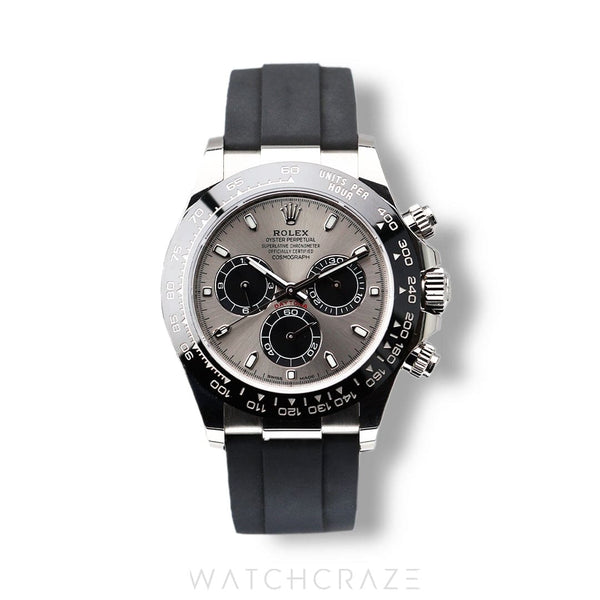 2020 ROLEX DAYTONA 40MM WHITE GOLD OYSTERFLEX GHOST 116519LN