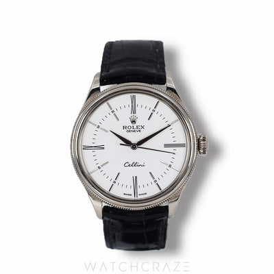 ROLEX CELLINI TIME WHITE DIAL 39MM 50509
