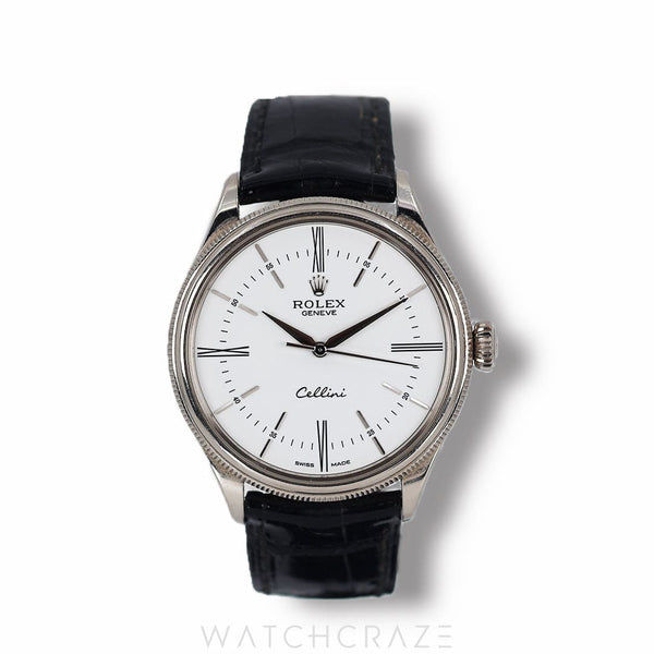 ROLEX CELLINI TIME WHITE DIAL 39MM 50509