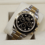 2020 ROLEX DAYTONA TWO TONE DIAMOND MARKERS 40MM 116503