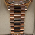 2022 ROLEX DAY-DATE SUNDUST BAGUETTE  DIAMOND MARKERS 40MM 228235