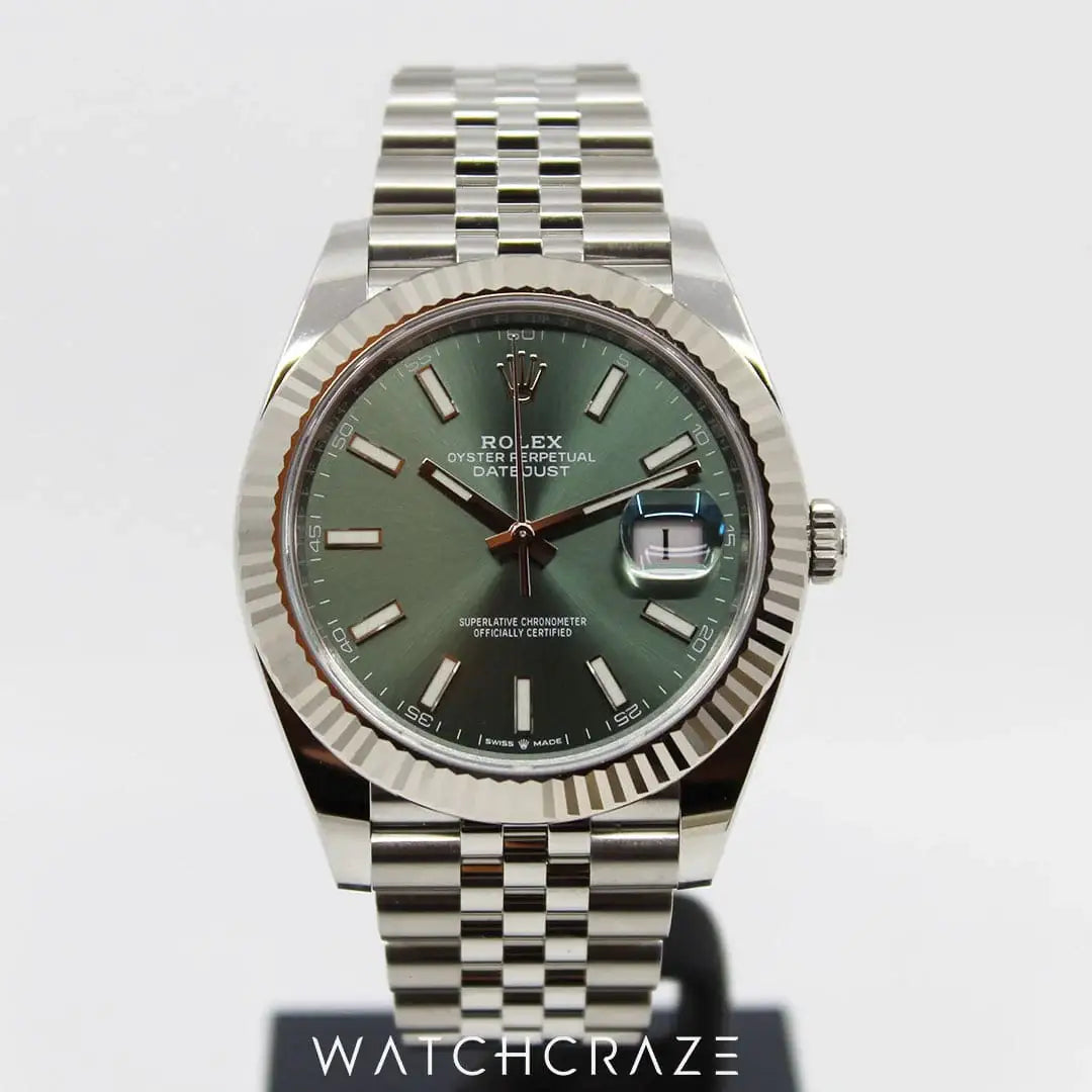 2023 ROLEX DATEJUST GREEN DIAL 41MM 126334