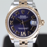 2023 ROLEX DATEJUST TWO TONE PURPLE DIAL 31MM 278271
