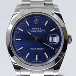 2023 ROLEX DATEJUST BLUE MOTIF DIAL 41MM 126300
