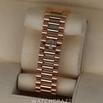 2022 ROLEX DAY-DATE SUNDUST BAGUETTE  DIAMOND MARKERS 40MM 228235