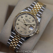 2022 ROLEX DATEJUST TWO TONE DIAMOND MARKERS 36MM 126233