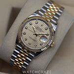 2022 ROLEX DATEJUST TWO TONE DIAMOND MARKERS 36MM 126233