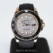 2022 ROLEX YACHT-MASTER ROSE GOLD DIAMOND DIAL 40MM 126655