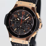 2013 HUBLOT BIG BANG ROSE GOLD BLACK DIAL 44MM 301.PB.131.RX