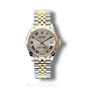 2024 ROLEX DATEJUST TWO TONE YELLOW GOLD AND STEEL SILVER DIAL 31MM 278273