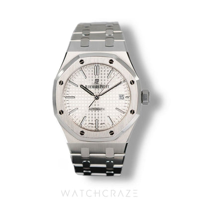 2019 AUDEMARS PIGUET ROYAL OAK SELFWINDING 15450ST WHITE DIAL 37MM