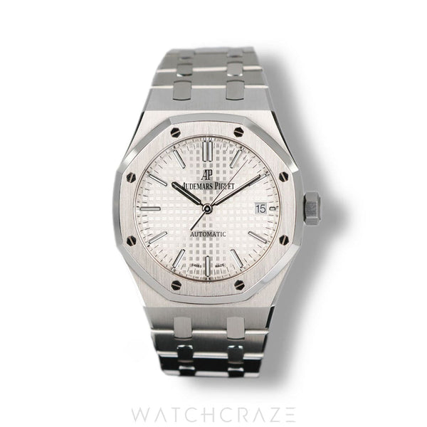 2019 AUDEMARS PIGUET ROYAL OAK SELFWINDING 15450ST WHITE DIAL 37MM