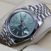 2023 ROLEX DATEJUST GREEN DIAL 41MM 126334