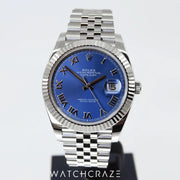 2021 ROLEX DATEJUST AZZURO BLUE 41MM 126334