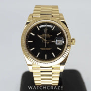 2021 ROLEX DAY-DATE 40 YELLOW GOLD ARABIC DIAL 228238