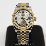 2020 ROLEX DATEJUST 31MM TWO-TONE SILVER DIAL 278273