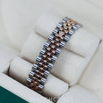 2015 ROLEX DATE-JUST 31 ROSE GOLD TWO TONE MOTHER OF PEARL DIAL 178271